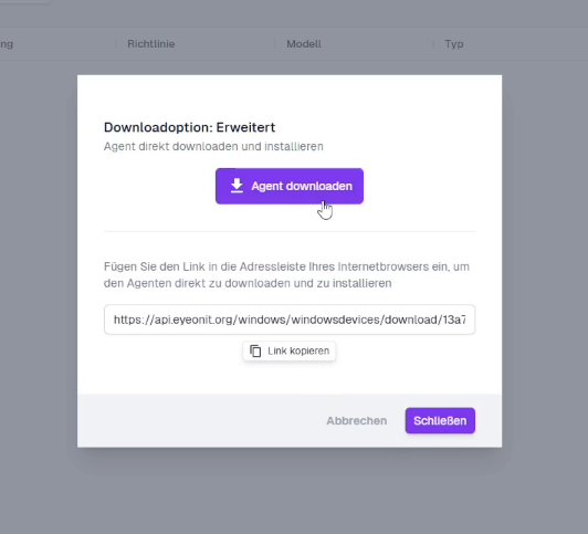 Download- und Link-Optionen