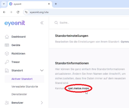 Dreiwortkennung finden